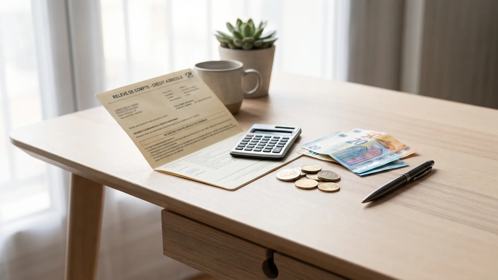 Réduire ses frais bancaires : relevé de compte, calculatrice et euros