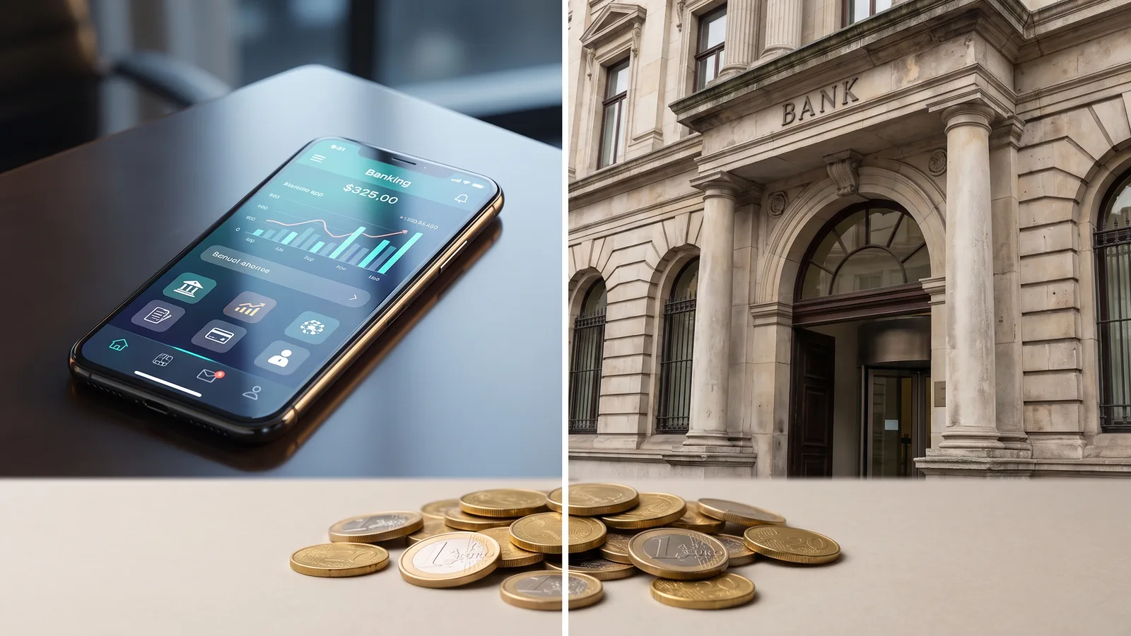 Banque en ligne vs banque traditionnelle : comparatif complet 2026