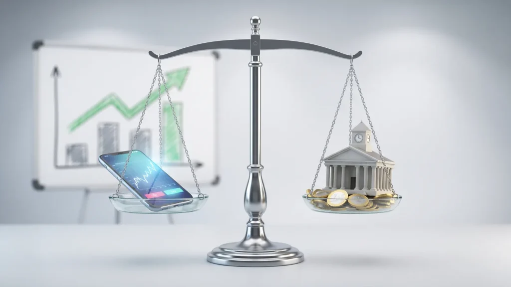 Comparatif banque en ligne vs banque traditionnelle